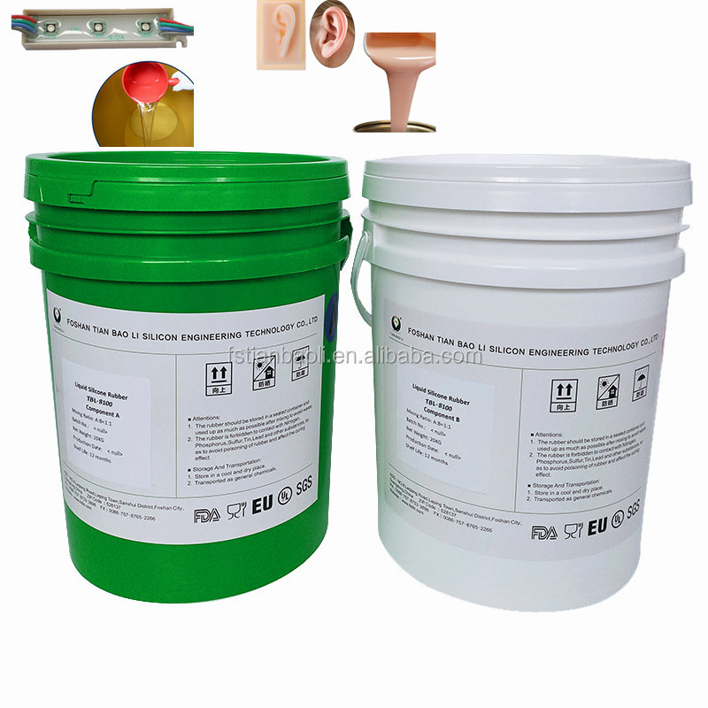 RTV2 Platinum liquid silicone gel potting compound for electronics and breast -TBL8000 series